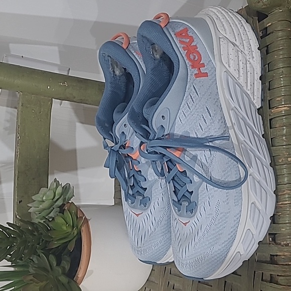 Hoka Women's Blue Gaviota 4 Stability Running Shoes Sneakers Size 9.5 D Wide - Picture 3 of 9